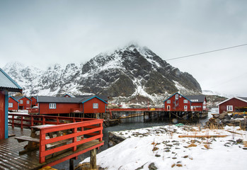 Naklejka premium Fisherman's village, Lofoten