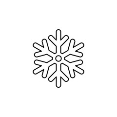 snowflake line icon