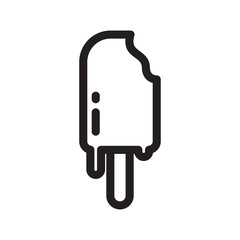 ICE CREAM LINE ART VECTOR
