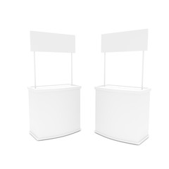 Booth stands for advertisement simulation