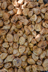 Dried figs ready for packaging