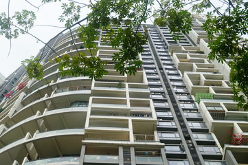 The architectural appearance of residential buildings. In shenzhen, China.