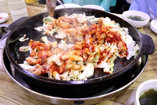 Dak galbi fried sauce korean food