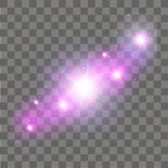 Pink glow light effect. Abstract effect of lighting flare. Vector © Azad Mammedli