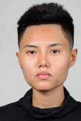Portrait of young Asian Tomboy