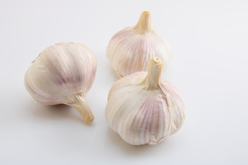 Garlic isolated on a white background