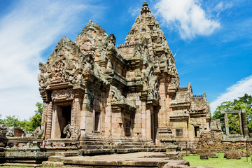 Naklejka premium Prasat Phanom Rung Historical Park, a Khmer-style temple complex built in the 10th -13th century.