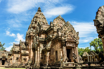 Fototapeta premium Prasat Phanom Rung Historical Park, a Khmer-style temple complex built in the 10th -13th century.