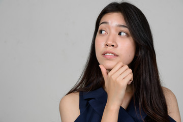 Portrait of beautiful young Asian Thai woman