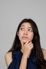 Portrait of beautiful young Asian Thai woman