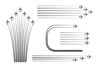 Scheme building of flights of combat aircraft at an Airshow
