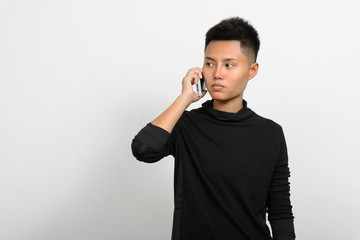 Portrait of Asian girl with tomboy style