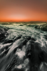 Obraz premium beautiful sunset and sunrise landscape in Mentawai island