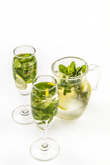 ミントとレモンのミネラルウォーター Lemon and mint of mineral water