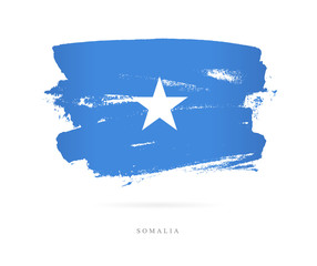 Flag of Somalia. Abstract concept