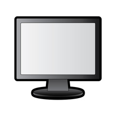 computer monitor icon image vector illustration design 