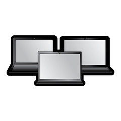 laptop computers icon image vector illustration design 