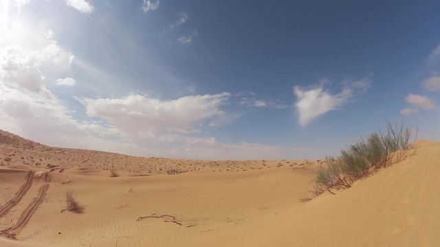 Time lapse sulle dune del Sahara