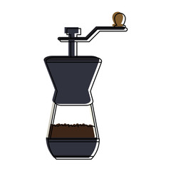 Antique coffee grinder icon vector illustration graphic design