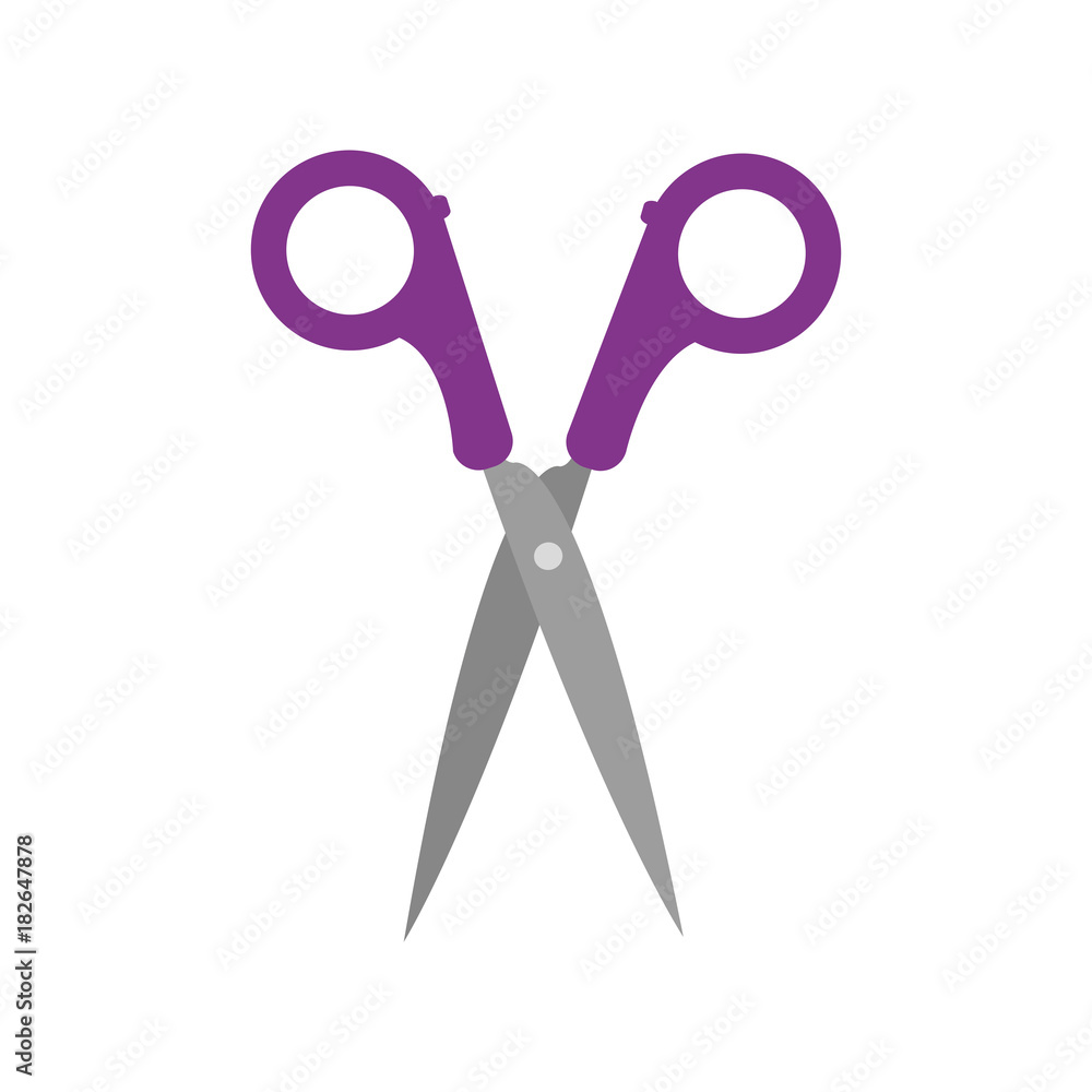 Canvas Prints isolated scissor design