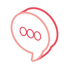 chat bubble  vector illustration