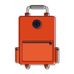 Travel luggage isolated icon vector illustration graphic design