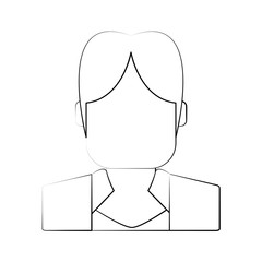 Businessman faceless avatar icon vector illustration graphic design