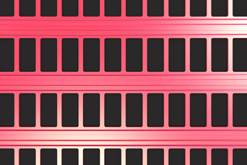 Fototapeta premium Black and red architectural elements