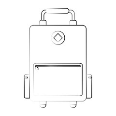 Travel luggage isolated icon vector illustration graphic design