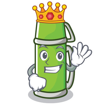 recommend clip art: King thermos character cartoon style