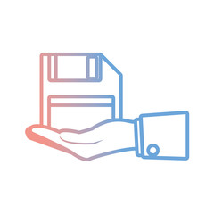 floppy diskette  vector illustration