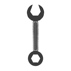 Wrench construction tool icon vector illustration graphic design
