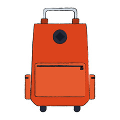 Travel luggage isolated icon vector illustration graphic design