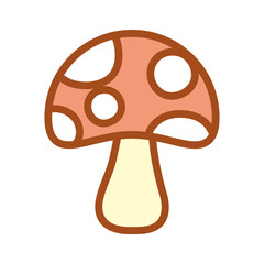 fungus  vector illustration