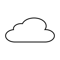 cloud sky climate meteorology design vector illustration outline