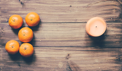Mandarins And Candle