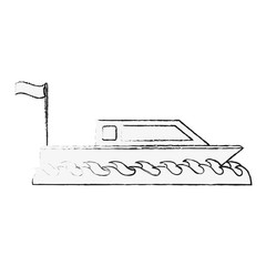 Fototapeta premium small boat isolated icon vector illustration graphic design