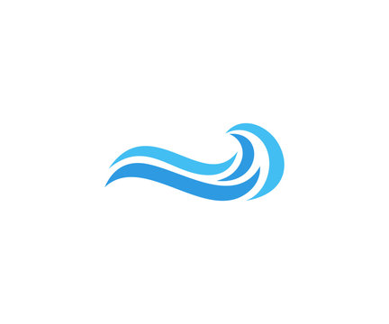wave beach , water icon vector logo