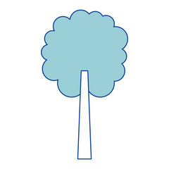 tree natural botanical ecology forest blue vector illustration