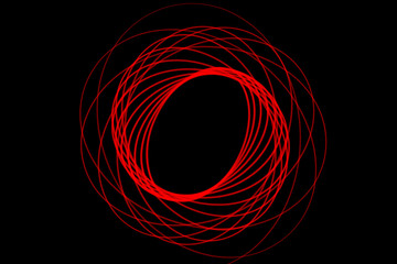 light trails on black background composition photography