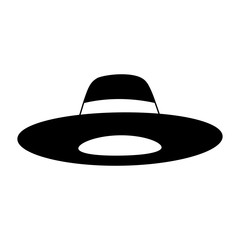 hat accessory fashion object vintage design image vector illustration