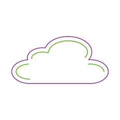 cloud sky climate meteorology design vector illustration