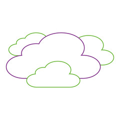 clouds weather sky scene nature vector illustration