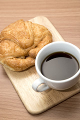 Coffee and croissant