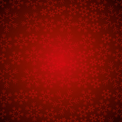 red snowflake winter decoration seamless christmas vector illustration