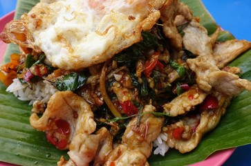 Stir Fried Pork with Chilies/Pad Kra Pao Moo