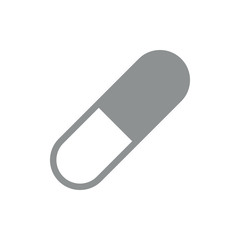 Simple Capsule Medicine Symbol Outline
