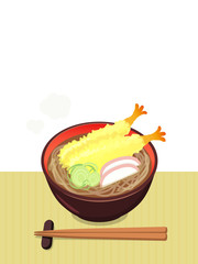 蕎麦　イラスト