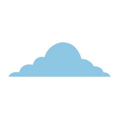 blue cloud sky weather cumulus view scene vector illustration