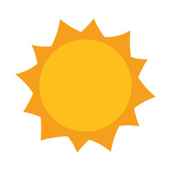 sun hot weather day sky natural vector illustration